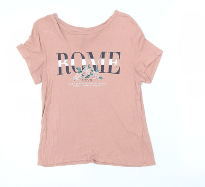 H&M Girls Pink   Basic T-Shirt Size XS