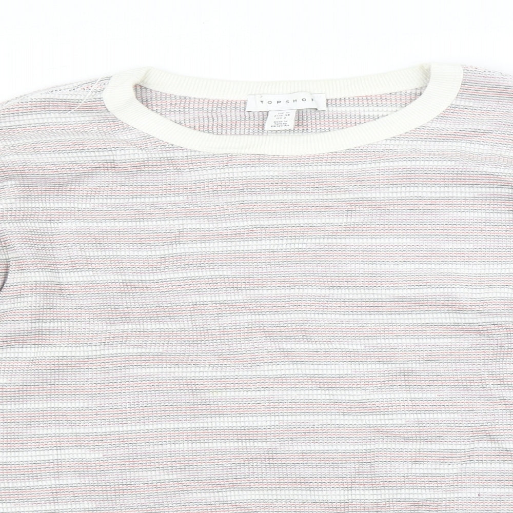 Womens UK Size 10 Topshop Pink Pullover Jumper