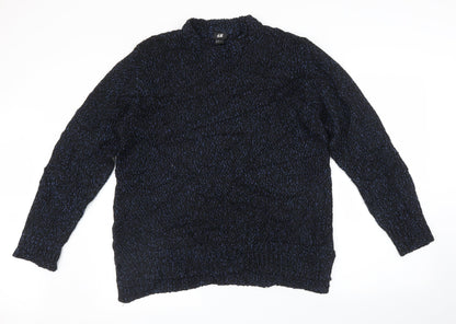 Womens UK Size M H&M Blue Pullover Jumper
