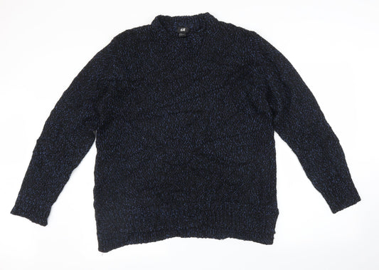 Womens UK Size M H&M Blue Pullover Jumper