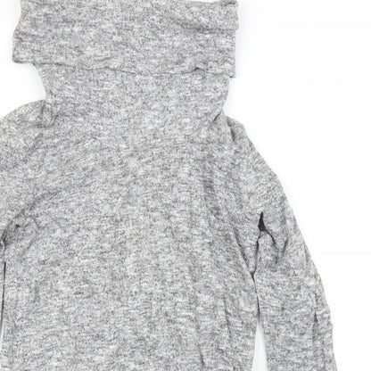 Womens UK Size 8 Dorothy Perkins Grey Pullover Jumper