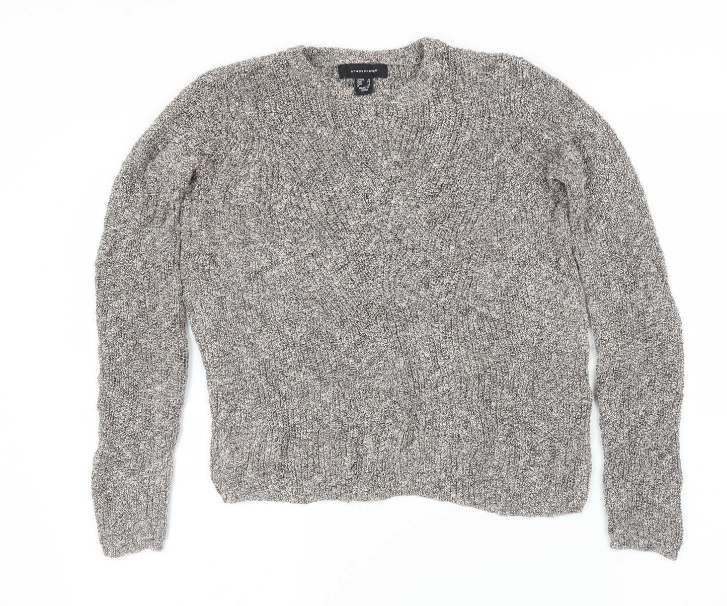 Womens UK Size 6 Atmosphere Grey Pullover Jumper
