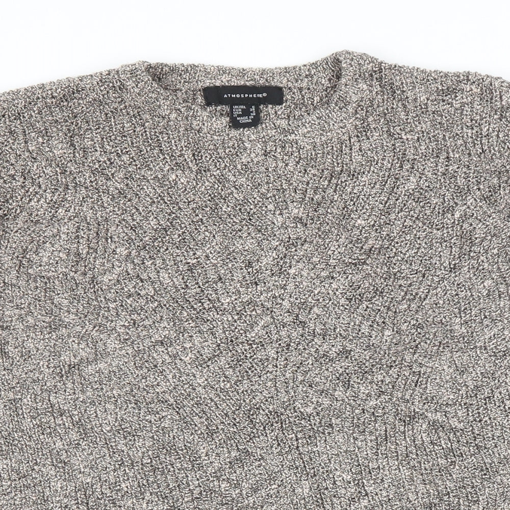Womens UK Size 6 Atmosphere Grey Pullover Jumper