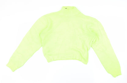 Womens UK Size 12 PRETTYLITTLETHING Green Pullover Jumper