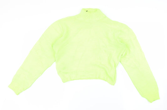 Womens UK Size 12 PRETTYLITTLETHING Green Pullover Jumper