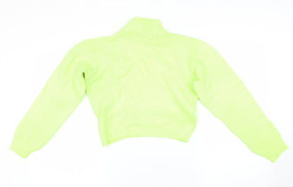 Womens UK Size 12 PRETTYLITTLETHING Green Pullover Jumper