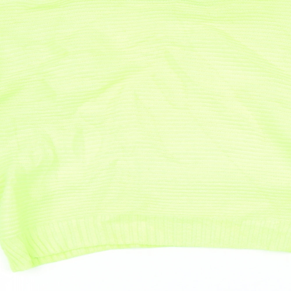 Womens UK Size 12 PRETTYLITTLETHING Green Pullover Jumper