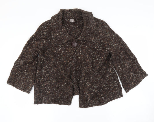 TU Womens Brown   Cardigan Jumper Size 12