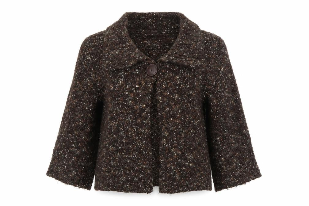 Womens UK Size 12 TU Brown Cardigan Jumper