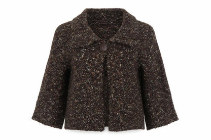 Womens UK Size 12 TU Brown Cardigan Jumper