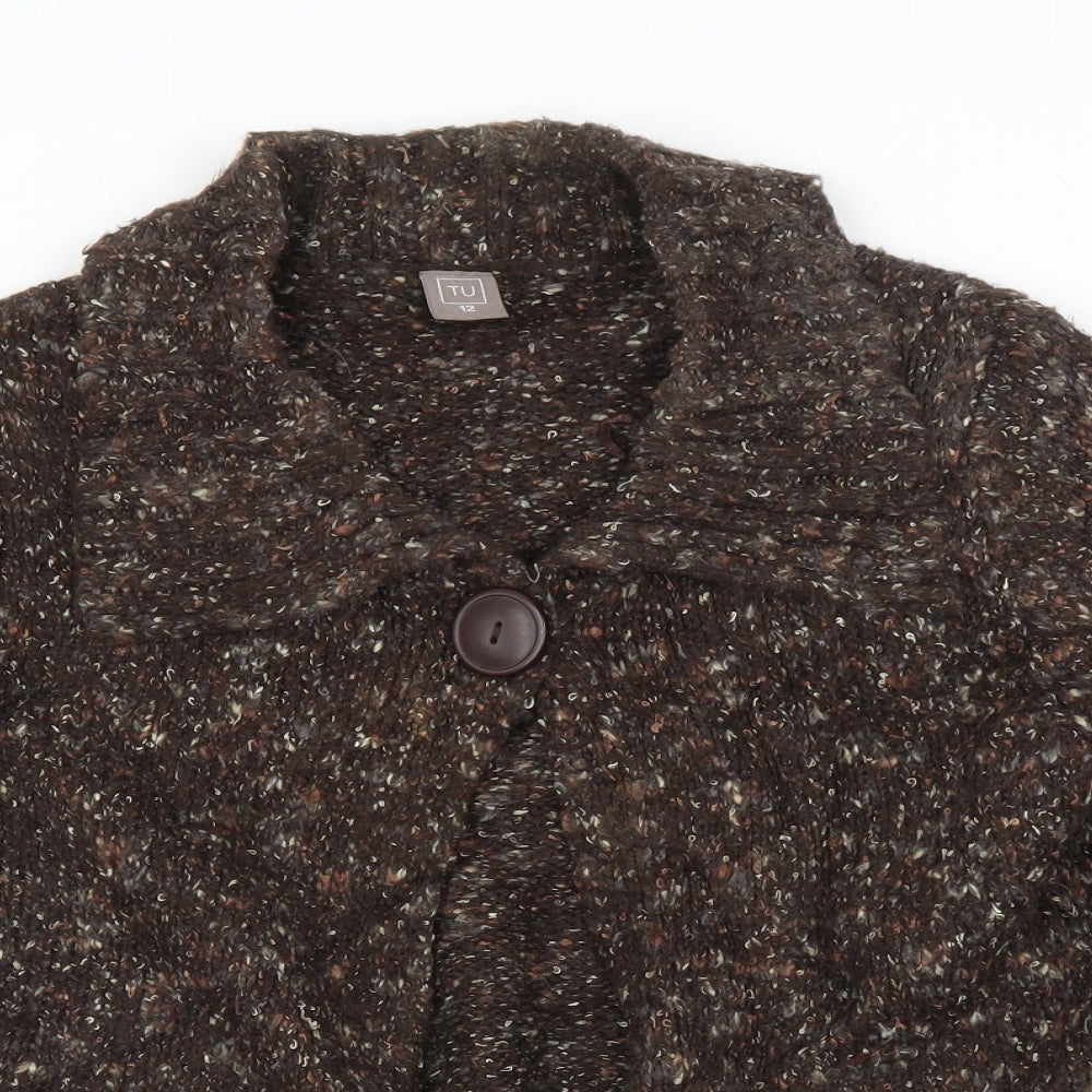 TU Womens Brown   Cardigan Jumper Size 12
