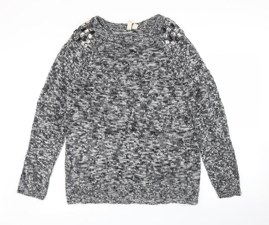 FOREVER 21 Womens Grey   Pullover Jumper Size L