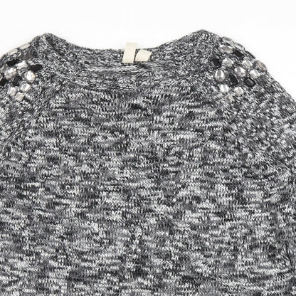 FOREVER 21 Womens Grey   Pullover Jumper Size L