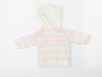 George Girls Multicoloured Striped  Cardigan Jumper One Size