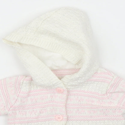 George Girls Multicoloured Striped  Cardigan Jumper One Size