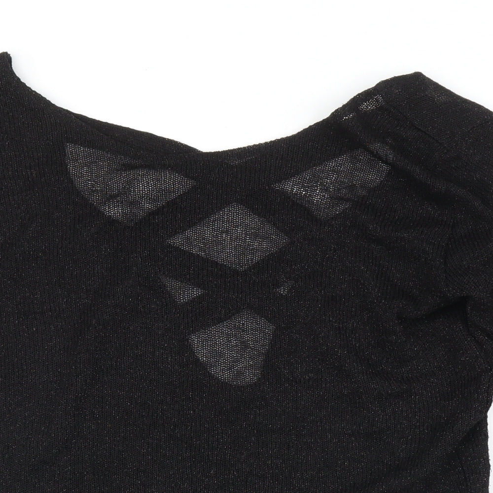 Womens UK Size XS H&M Black Pullover Jumper