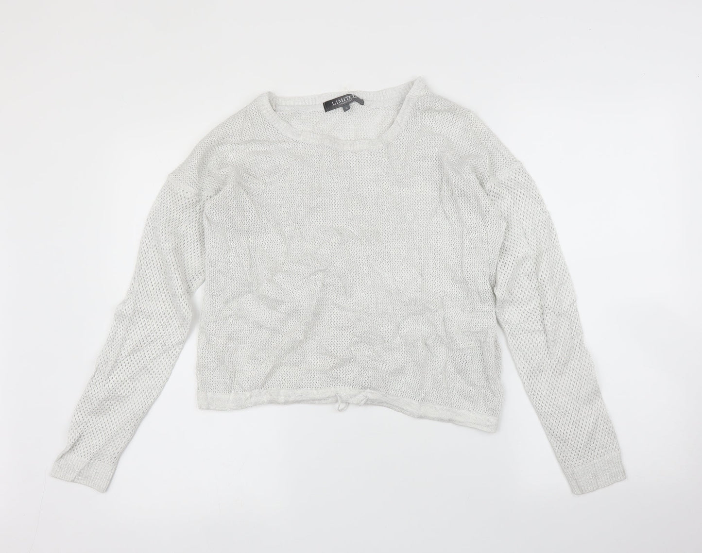 Womens UK Size 16 LIMITED COLLECTION White Pullover Jumper