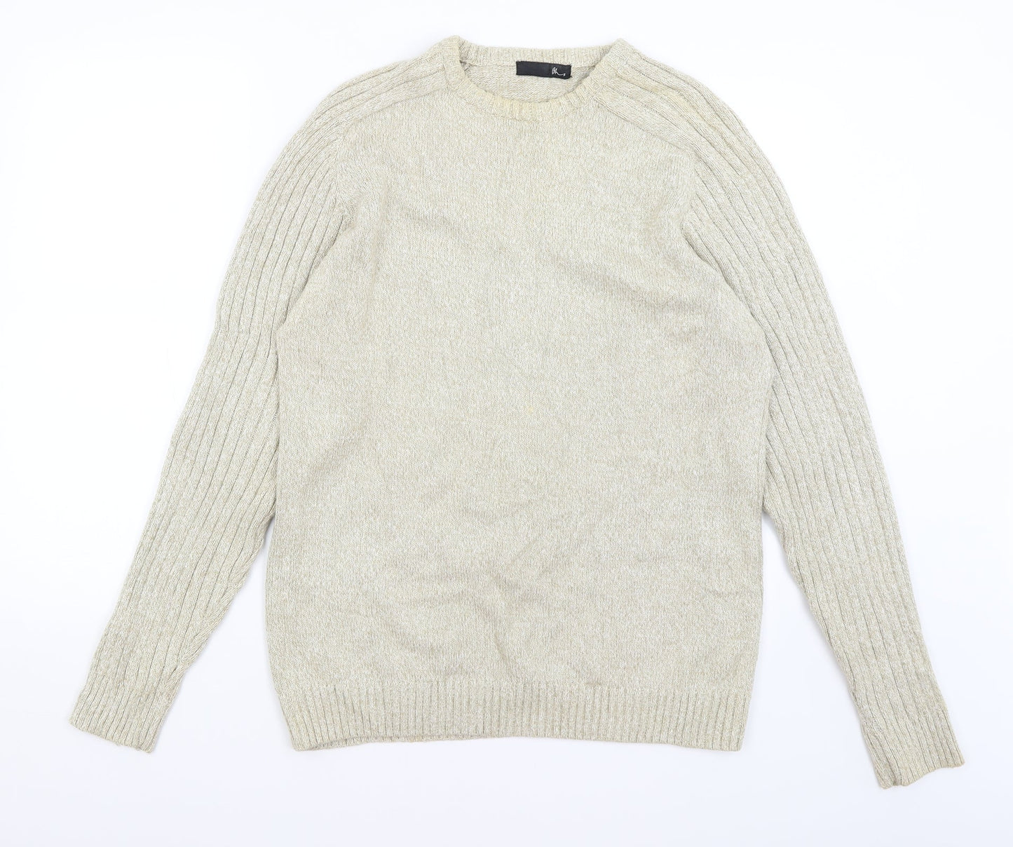 BHS Mens Beige   Pullover Jumper Size M