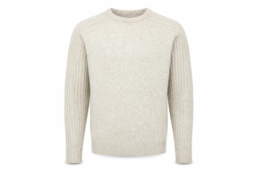 Mens UK Size M BHS Beige Pullover Jumper