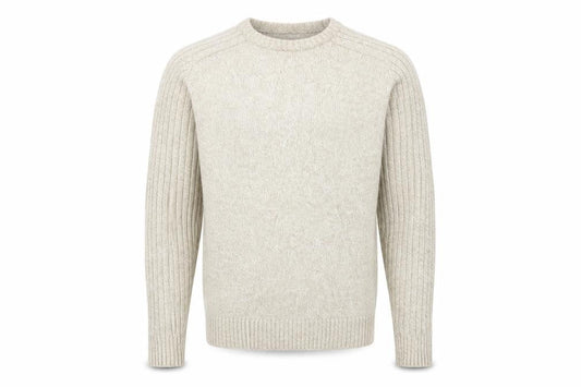 Mens UK Size M BHS Beige Pullover Jumper