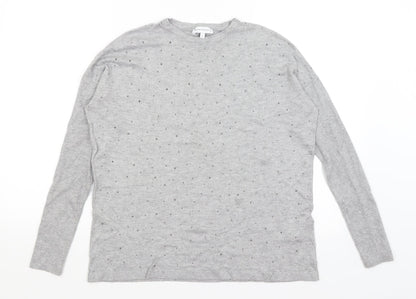 Warehouse Womens Grey   Basic T-Shirt Size 8