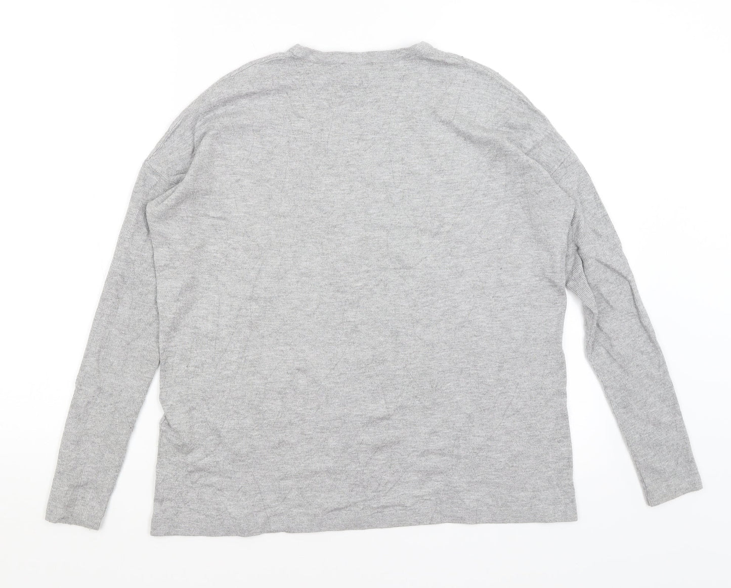 Warehouse Womens Grey   Basic T-Shirt Size 8