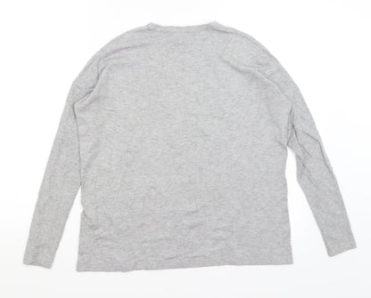 Warehouse Womens Grey   Basic T-Shirt Size 8