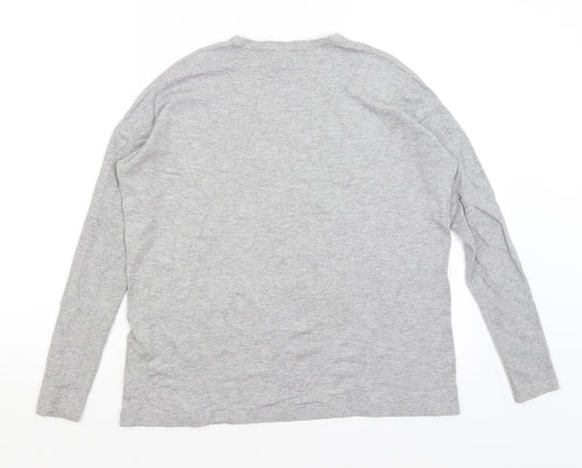 Warehouse Womens Grey   Basic T-Shirt Size 8