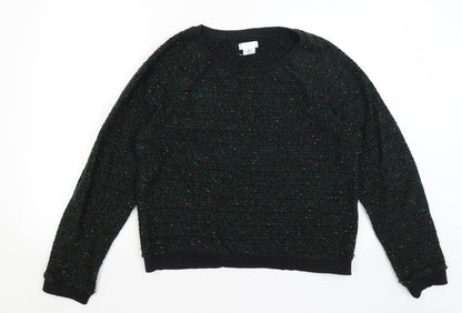 Womens UK Size L Cooperative Green Pullover Jumper