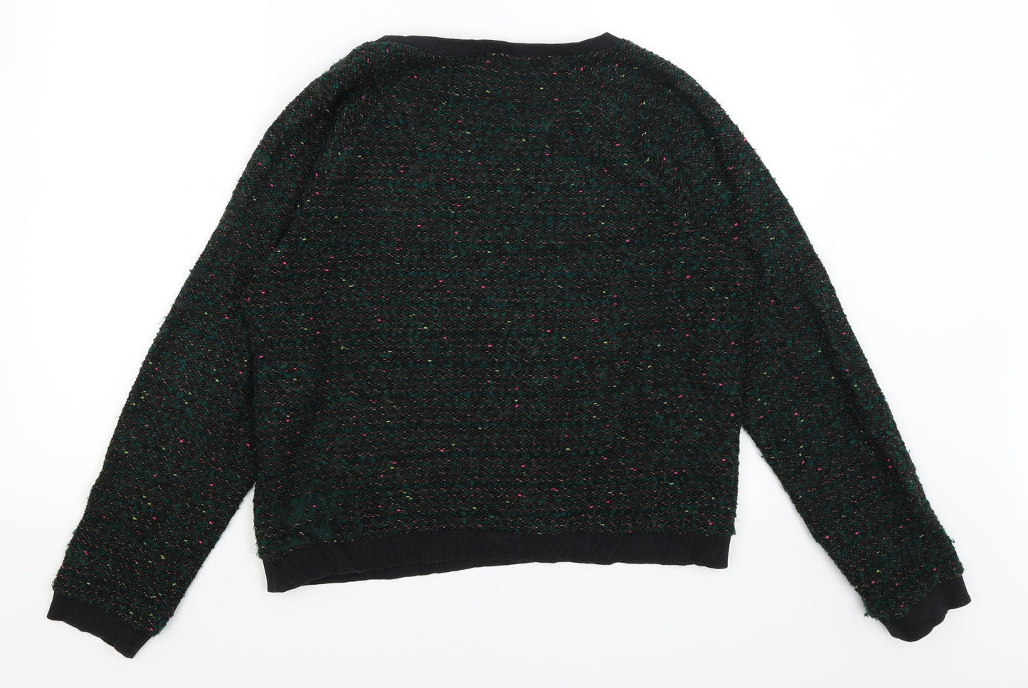 Womens UK Size L Cooperative Green Pullover Jumper