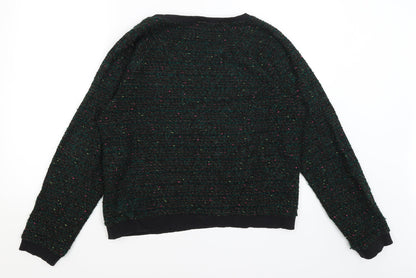 Womens UK Size L Cooperative Green Pullover Jumper