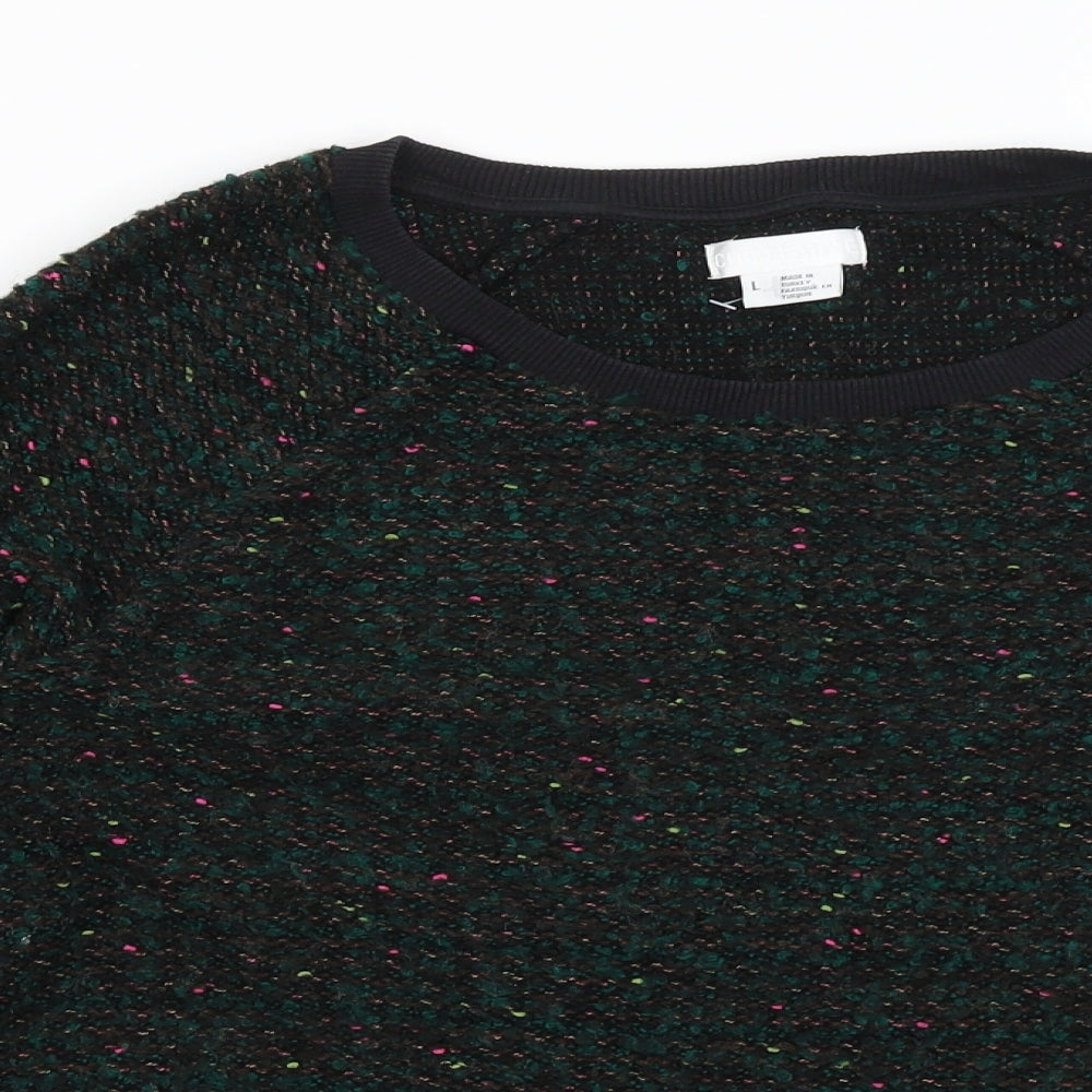 Womens UK Size L Cooperative Green Pullover Jumper