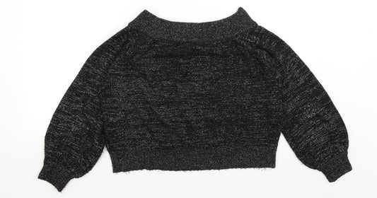 Womens UK Size M Divided Black Pullover Jumper