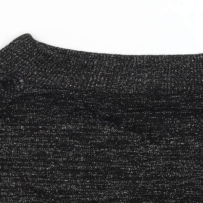 Womens UK Size M Divided Black Pullover Jumper