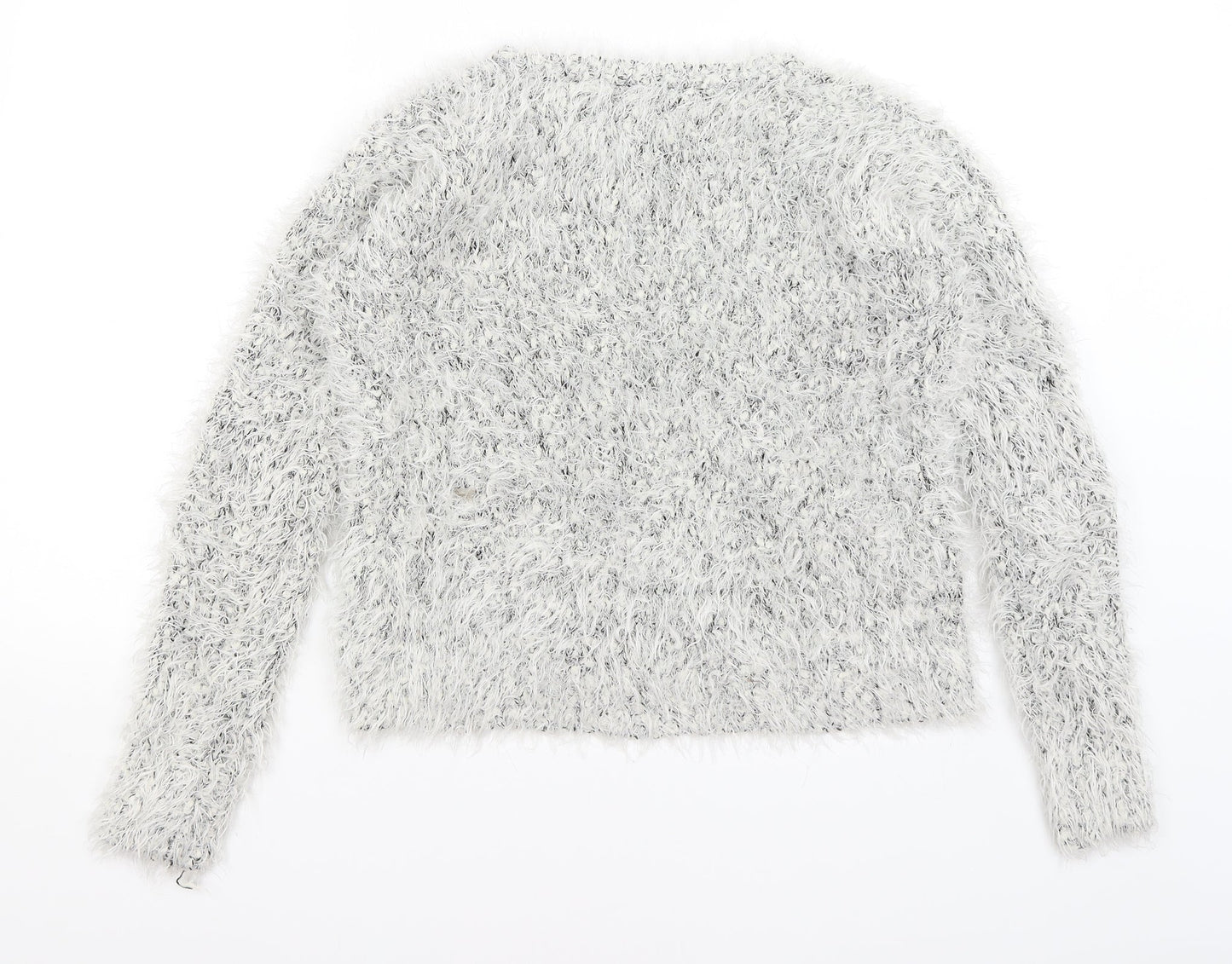 Womens UK Size XS H&M White Pullover Jumper
