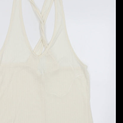 Primark Womens Ivory   Basic Tank Size L