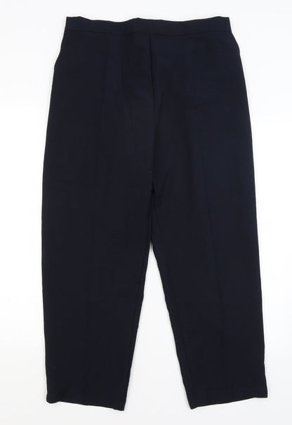 Womens UK Size 20 Preworn Regular Fit  Blue Trousers