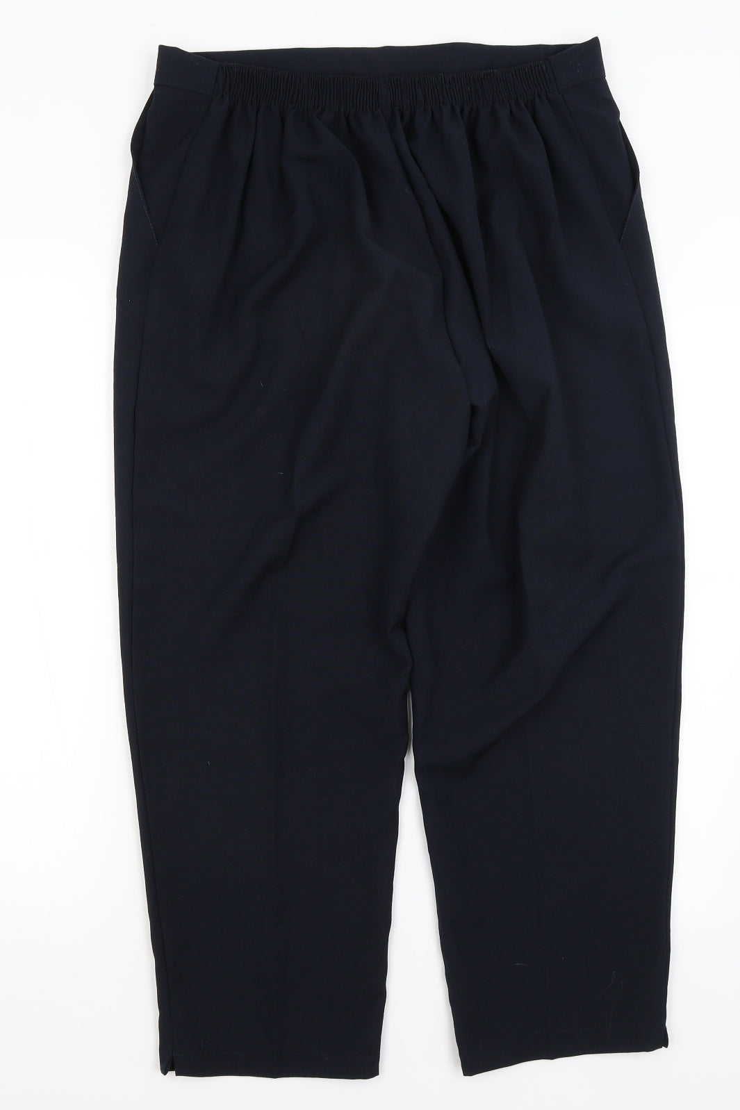 Womens UK Size 20 Preworn Regular Fit  Blue Trousers