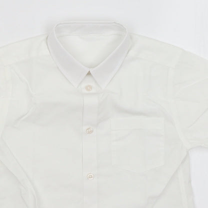 TU Boys White   Basic Button-Up Size 8 Years