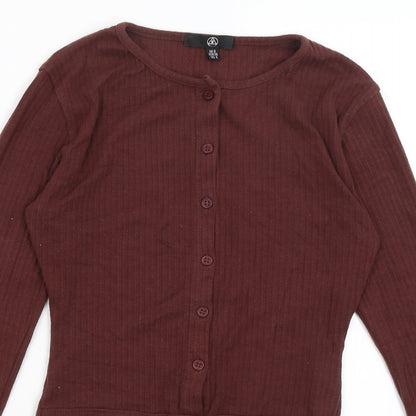 Missguided Womens Red   Bodysuit One-Piece Size 8