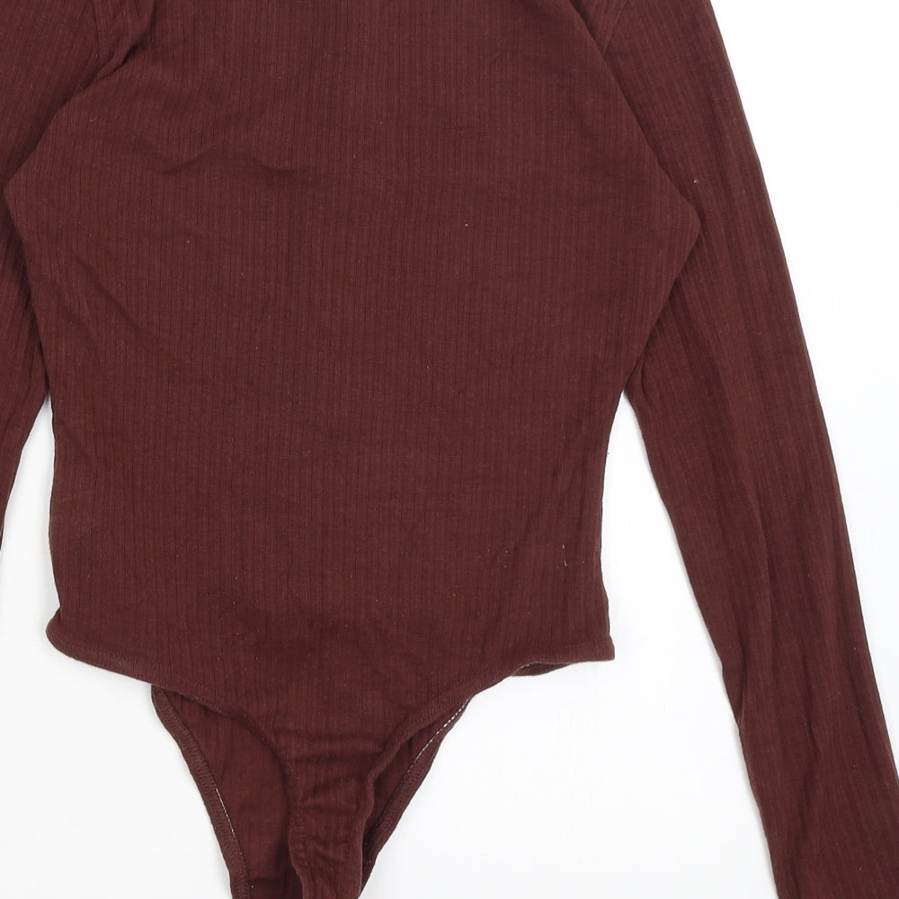 Missguided Womens Red   Bodysuit One-Piece Size 8