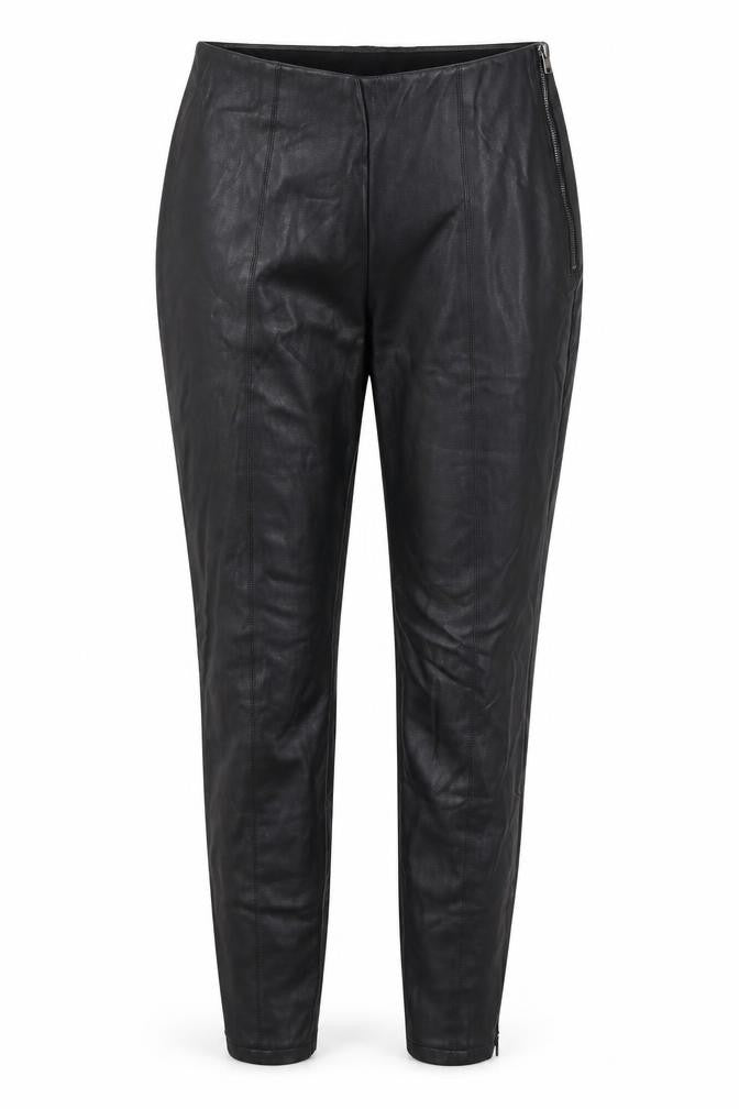 Womens UK Size 8 Preworn Regular Fit  Black Trousers