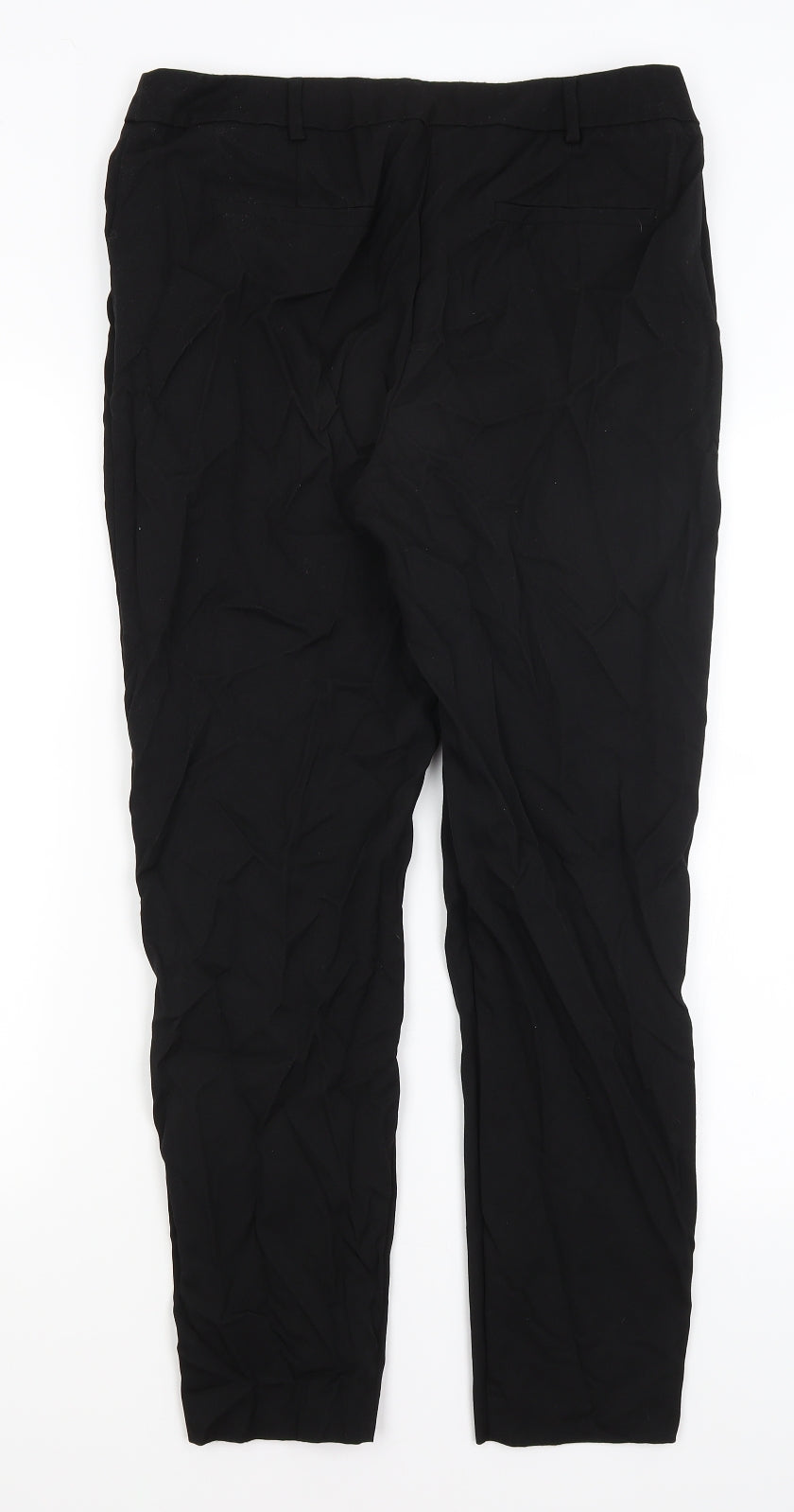 TU Womens Black   Trousers  Size 14 L27.5 in