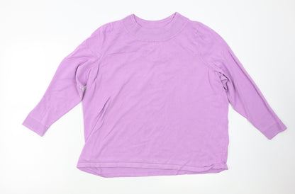 Womens UK Size L Preworn Purple Pullover Jumper