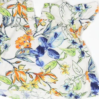 Nutmeg Girls Multicoloured Floral  Basic Blouse Size 18-24 Months