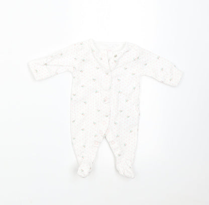 NEXT Baby White Polka Dot  Babygrow One-Piece Size Newborn