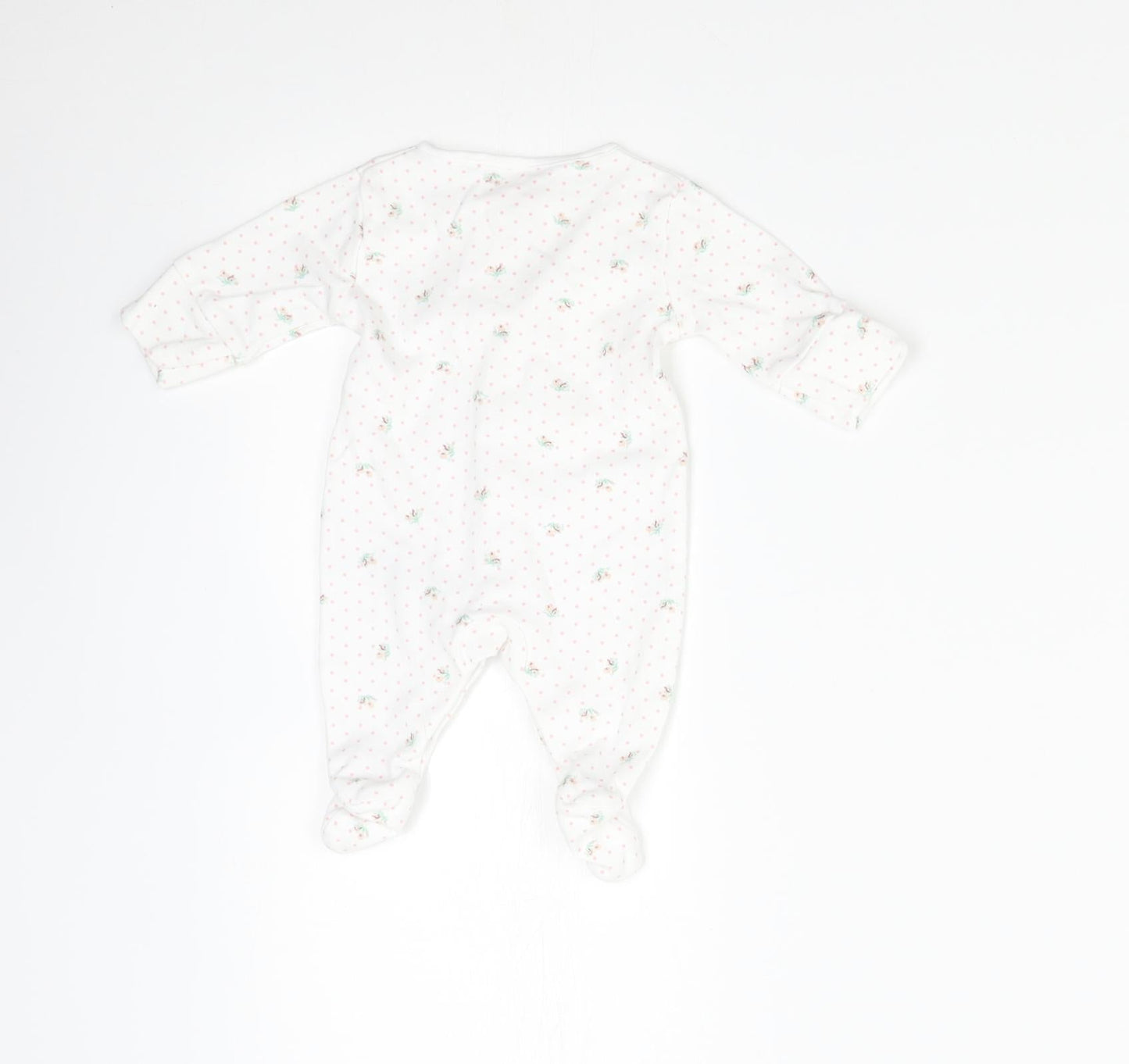 NEXT Baby White Polka Dot  Babygrow One-Piece Size Newborn