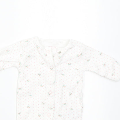 NEXT Baby White Polka Dot  Babygrow One-Piece Size Newborn