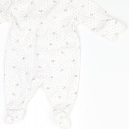 NEXT Baby White Polka Dot  Babygrow One-Piece Size Newborn