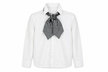 Preworn Boys White   Basic Button-Up Size 4 Years  - With Neck Tie